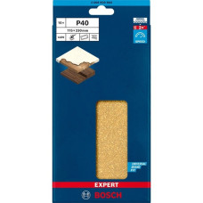 Bosch Expert C470 Schleifblatt, 115 x 230mm, K40(10 Stück, für Schwingschleifer)