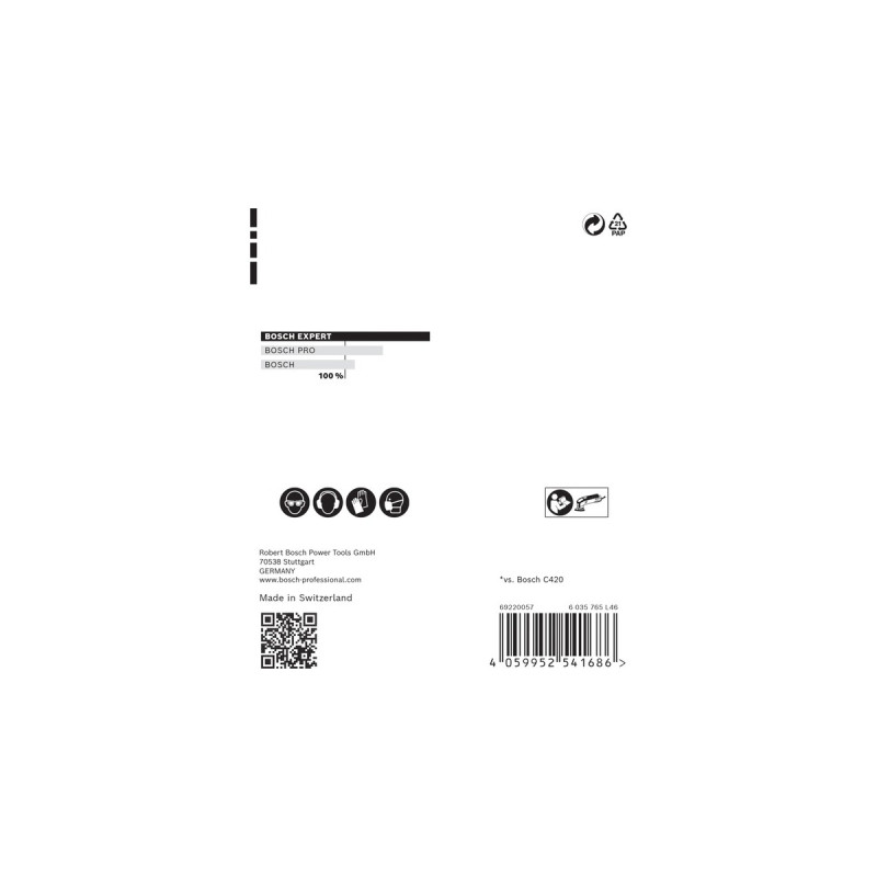 Bosch Expert C470 Schleifblatt, 93mm, K320(5 Stück, für Deltaschleifer)