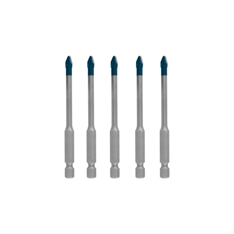 Bosch Expert HEX-9 HardCeramic Dachziegel-Bohrer, Ø 5mm(5 Stück, Länge 90mm)