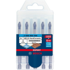 Bosch Expert HEX-9 HardCeramic Dachziegel-Bohrer, Ø 6mm(5 Stück, Länge 90mm)