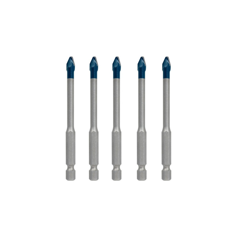 Bosch Expert HEX-9 HardCeramic Dachziegel-Bohrer, Ø 6mm(5 Stück, Länge 90mm)