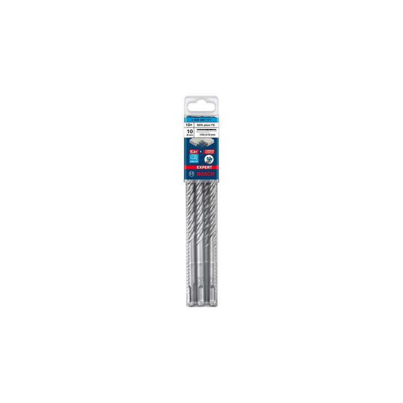 Bosch Expert Hammerbohrer SDS-plus-7X, Ø 10mm, 10 Stück(Arbeitslänge 150mm)