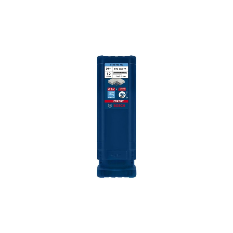Bosch Expert Hammerbohrer SDS-plus-7X, Ø 12mm, 30 Stück(Arbeitslänge 150mm)