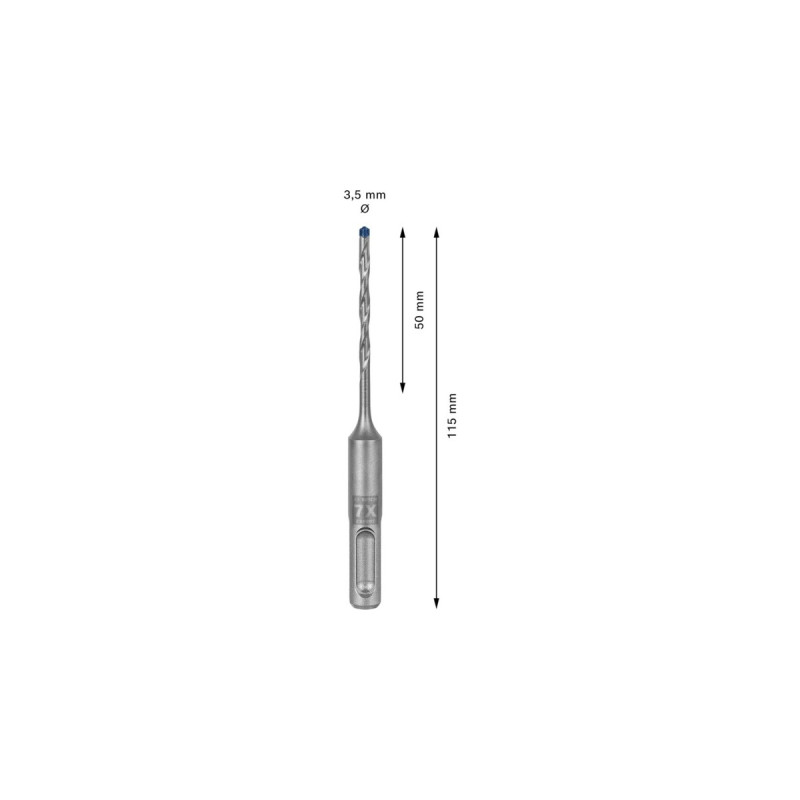 Bosch Expert Hammerbohrer SDS-plus-7X, Ø 3,5mm(Arbeitslänge 50mm)