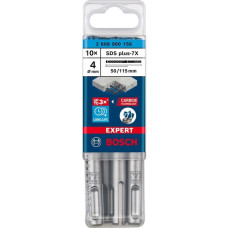 Bosch Expert Hammerbohrer SDS-plus-7X, Ø 4mm, 10 Stück(Arbeitslänge 50mm)