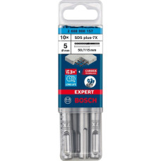 Bosch Expert Hammerbohrer SDS-plus-7X, Ø 5mm, 10 Stück(Arbeitslänge 50mm)