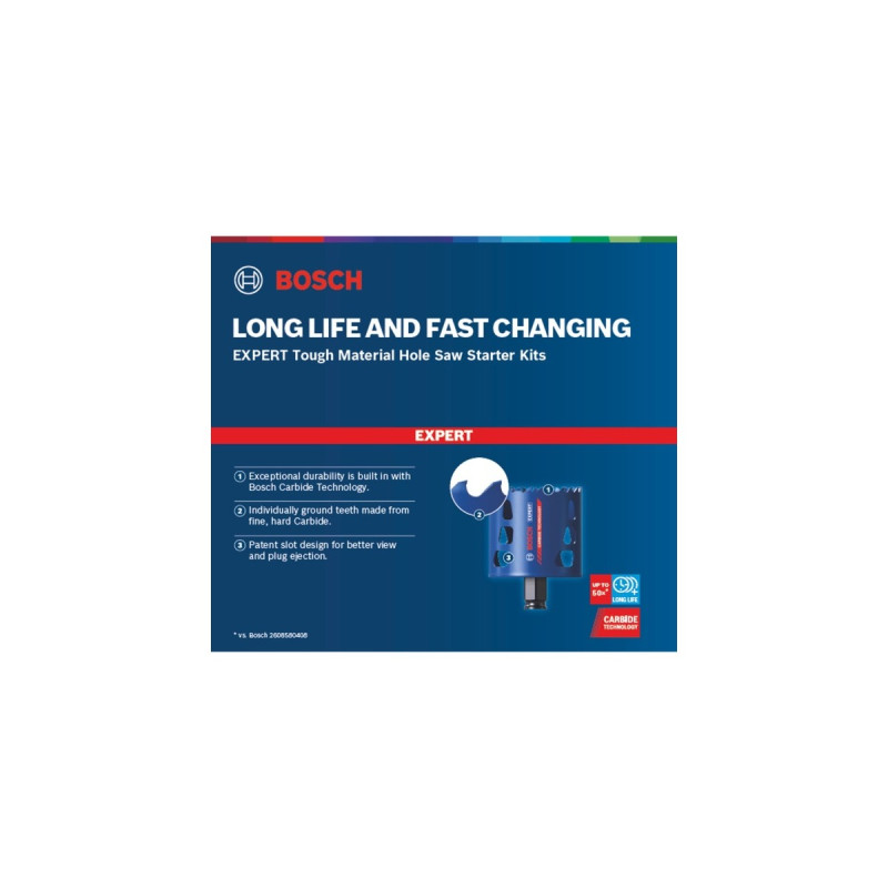 Bosch Expert Lochsäge 'ToughMaterial', Ø 68mm, Starter Kit(2.3/4