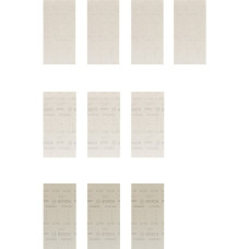 Bosch Expert M480 Netzstruktur-Schleifblatt-Set 115 x 230mm, K80 / 120 / 180(10-teilig, für Schwingschleifer)