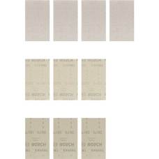 Bosch Expert M480 Netzstruktur-Schleifblatt-Set 80 x 133mm, K80 / 120 / 180(10-teilig, für Schwingschleifer)