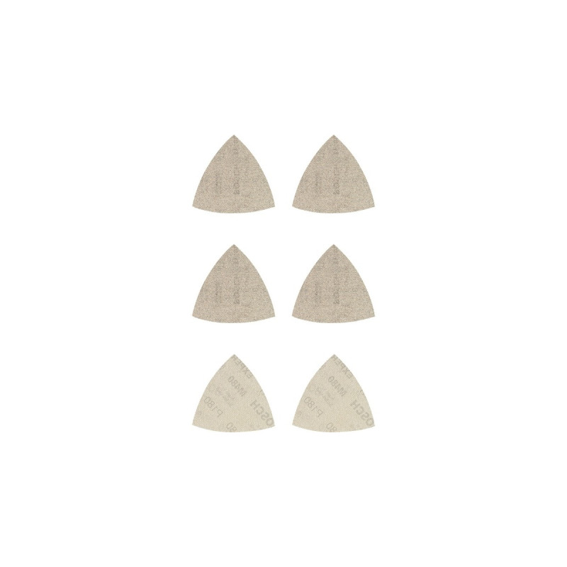 Bosch Expert M480 Netzstruktur-Schleifblatt-Set 93mm, K80 / 120 / 180(6-teilig, für Deltaschleifer)