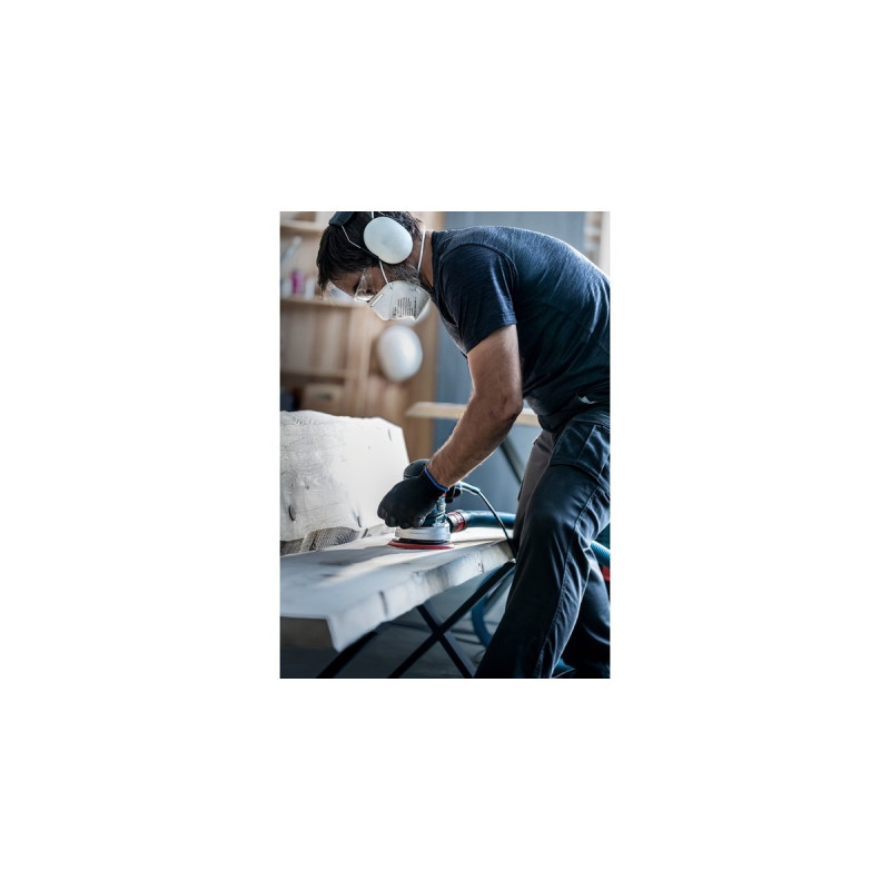 Bosch Expert M480 Netzstruktur-Schleifblatt Ø 150mm, K120(5 Stück, für Exzenterschleifer)