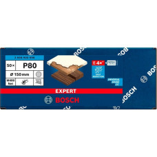 Bosch Expert M480 Netzstruktur-Schleifblatt Ø 150mm, K80(50 Stück, für Exzenterschleifer)