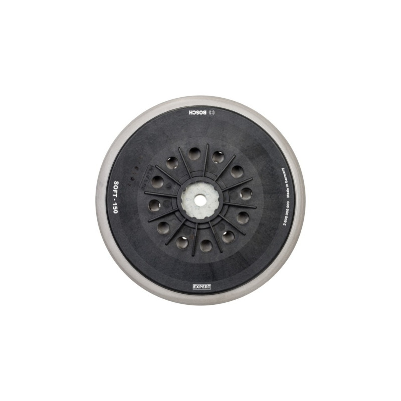 Bosch Expert Multiloch Stützteller, weich, Ø150mm, M8, Schleifteller(schwarz, für Bosch Exzenterschleifer)