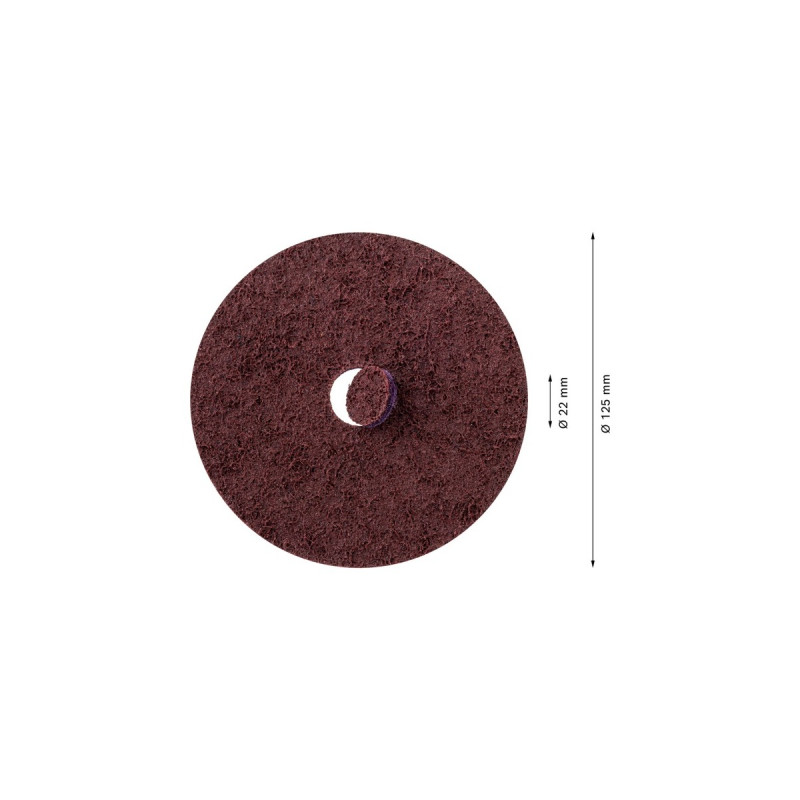 Bosch Expert Vlies-Schleifscheibe N477 SCM, Ø 125mm, mittel(Bohrung Ø 22mm, für kleine Winkelschleifer)