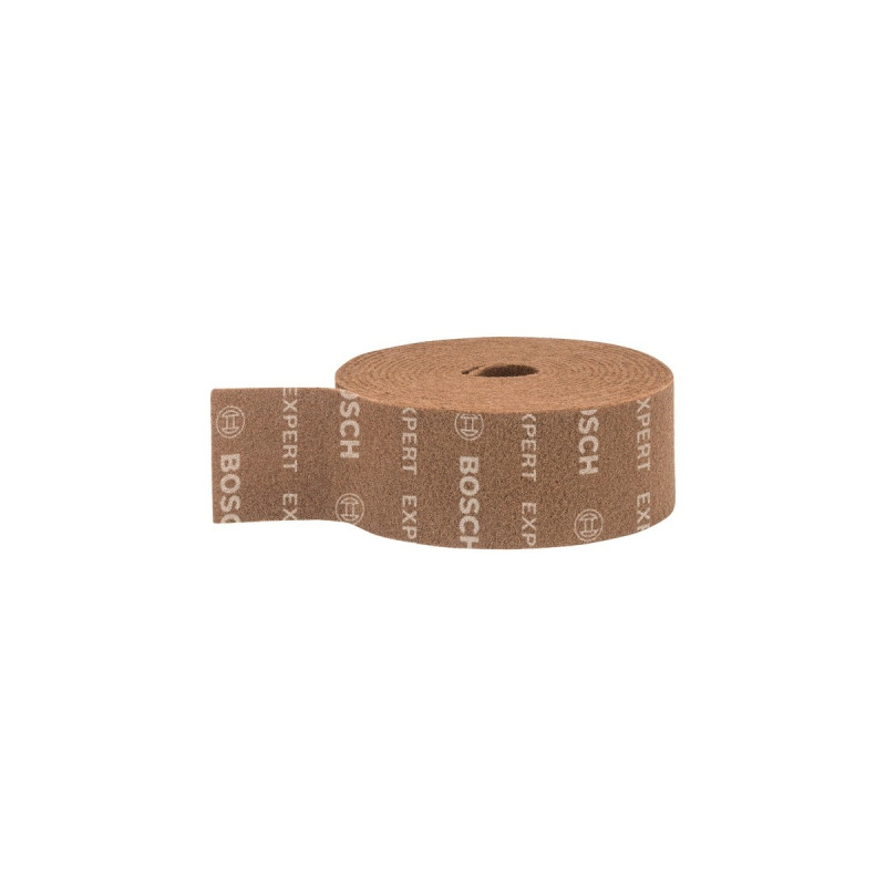Bosch Expert Vliesrolle N880 Grob A, 115mmx10m, Schleifblatt(braun, 10 Meter Rolle, zum Handschleifen)