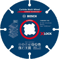 Bosch Expert X-LOCK Carbide MultiWheel Trennscheibe, Ø 125mm(Bohrung 22,23mm, gerade)