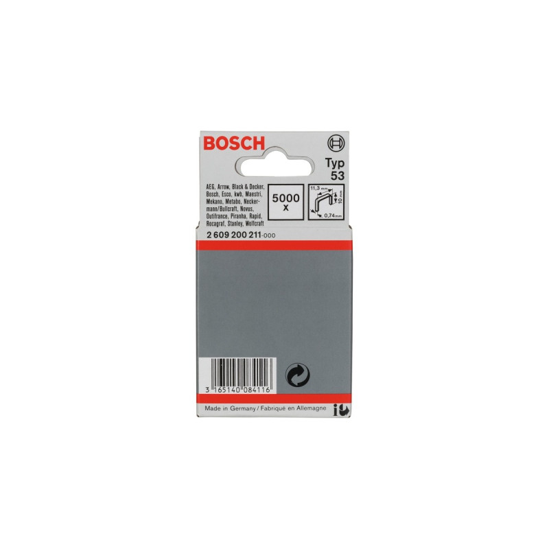 Bosch Feindrahtklammern, Typ 53, 10/11,4mm(5.000 Stück)