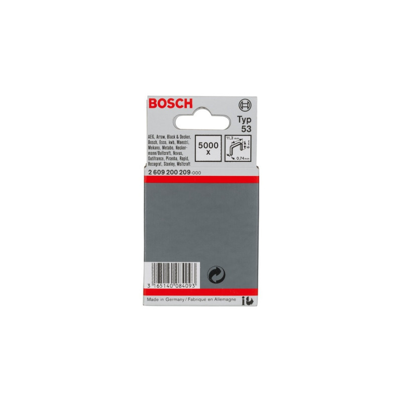 Bosch Feindrahtklammern, Typ 53, 6/11,4mm(5.000 Stück)