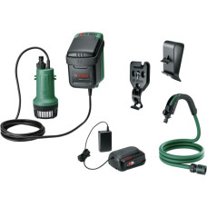 Bosch GardenPump 18V-2000, Tauch- / Druckpumpe(grün/schwarz, Li-Ionen Akku 2,5Ah, POWER FOR ALL ALLIANCE)