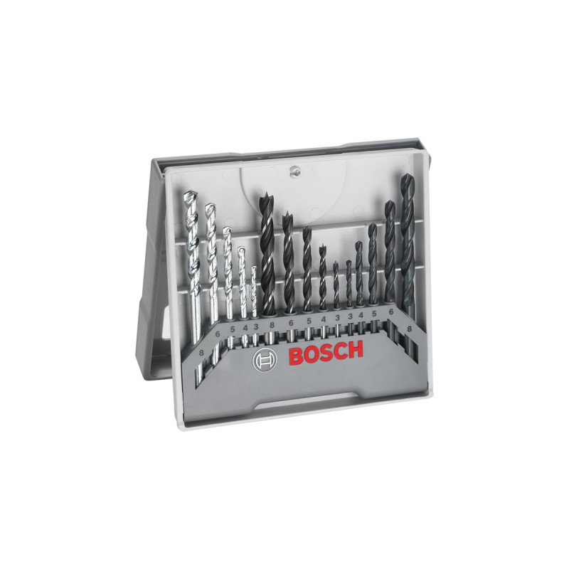 Bosch Gemischter Bohrer-Satz, 15-teilig