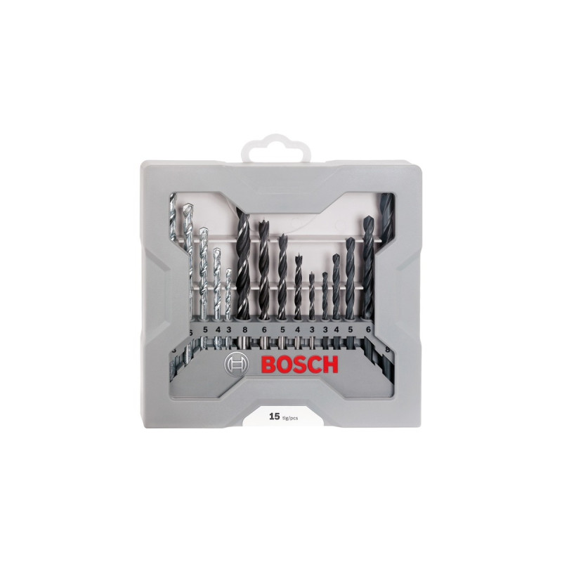 Bosch Gemischter Bohrer-Satz, 15-teilig