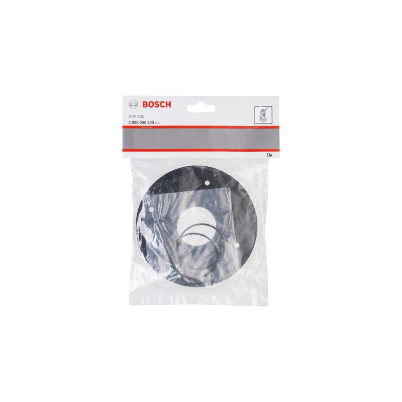 Bosch Grundplatte rund, für Kantenfräse GKF 600, Aufsatz(schwarz)