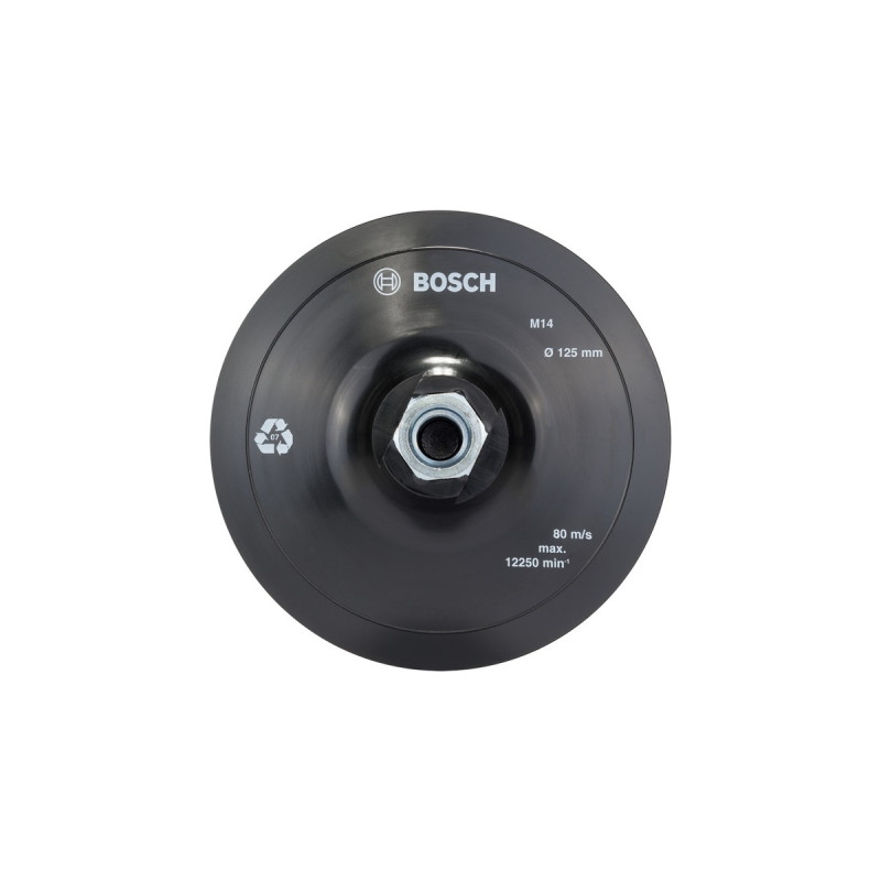 Bosch Gummischleifteller Ø 125mm(schwarz, für Winkelschleifer)