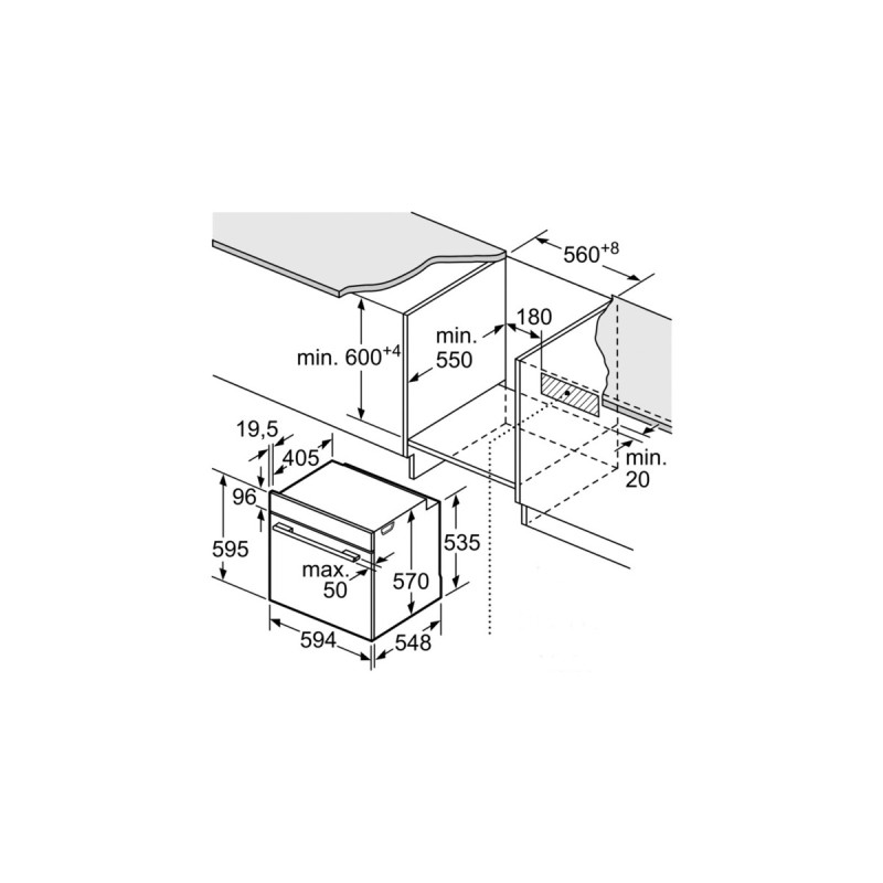 Bosch HBG579BS0 Serie | 6, Backofen(schwarz/edelstahl)