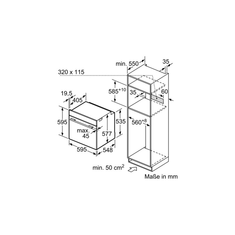 Bosch HBG635BS1 Serie | 8, Backofen(edelstahl)