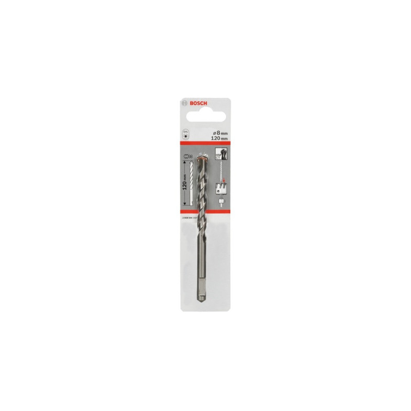 Bosch HM-CT Zentrierbohrer für Aufnahmeschaft, Ø 8mm(für Sechskantadapter und SDS-plus)