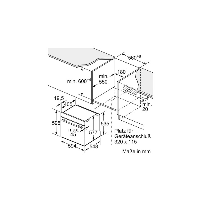 Bosch HSG7361B1 Serie 8, Backofen(schwarz, 60 cm, Home Connect)