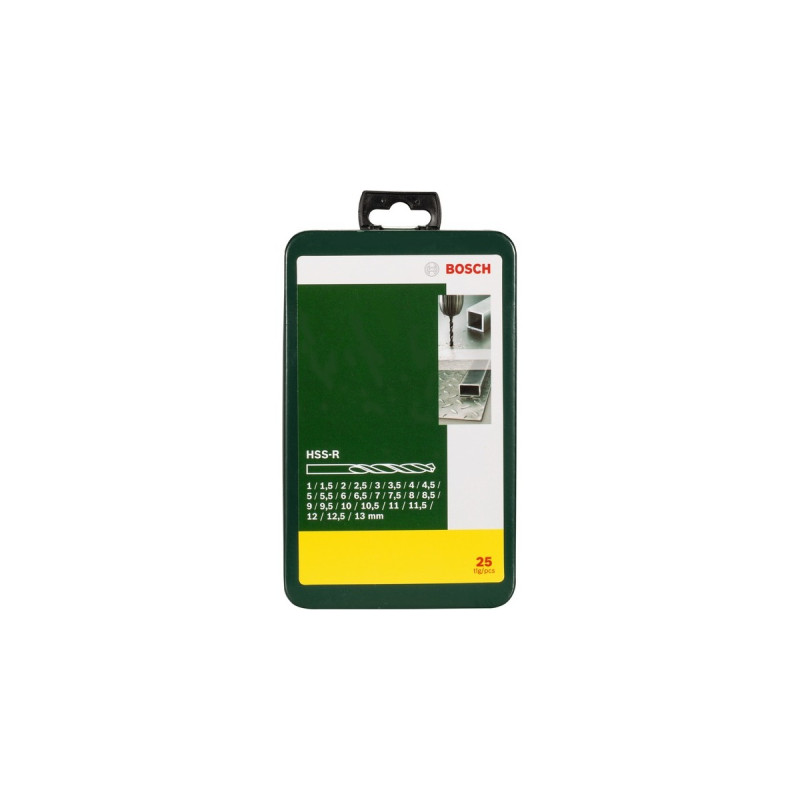 Bosch HSS-R-Metallbohrer-Satz, 25-teilig(grün)