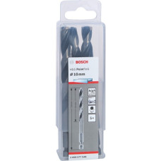 Bosch HSS-Spiralbohrer PointTeQ Hex, Ø 10mm(5 Stück, Arbeitslänge 87mm)
