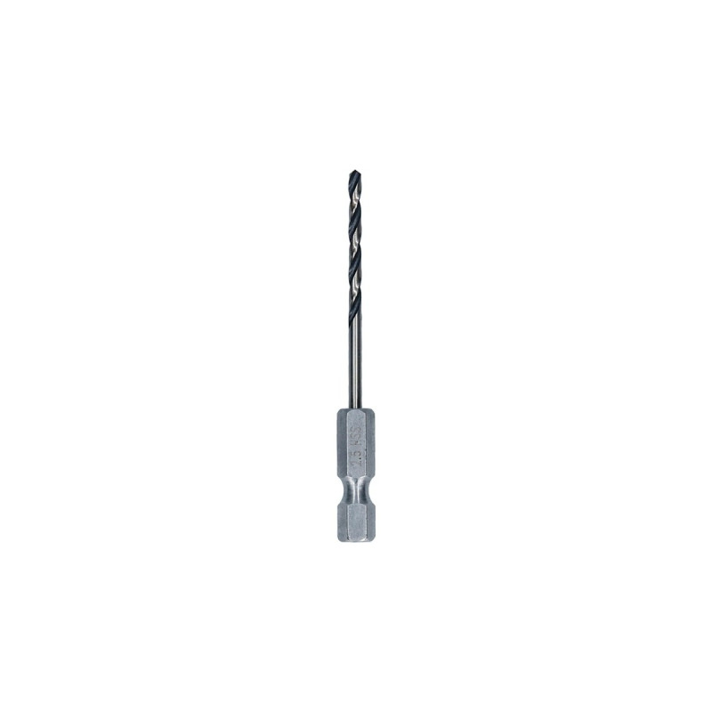 Bosch HSS-Spiralbohrer PointTeQ Hex, Ø 2,5mm(Arbeitslänge 30mm)