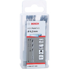Bosch HSS-Spiralbohrer PointTeQ Hex, Ø 4,2mm(10 Stück, Arbeitslänge 43mm)
