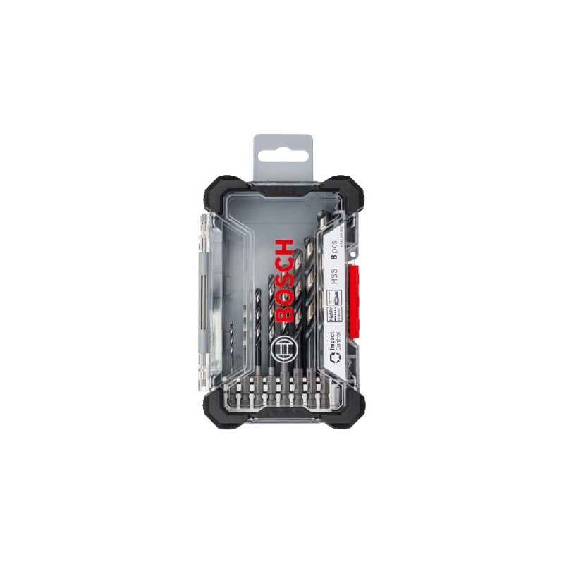 Bosch HSS-Spiralbohrer-Satz Impact Control, 8-teilig