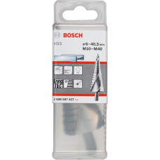 Bosch HSS-Stufenbohrer, Ø 6mm - Ø 40,5mm, M 10 - M 40(16 Stufen, mit Spiralnut)