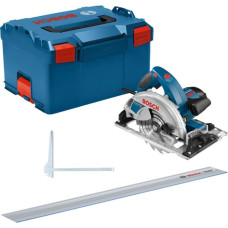Bosch Handkreissäge GKS 65 GCE Professional(blau, 1.800 Watt, L-BOXX, Führungsschiene FSN 1400)