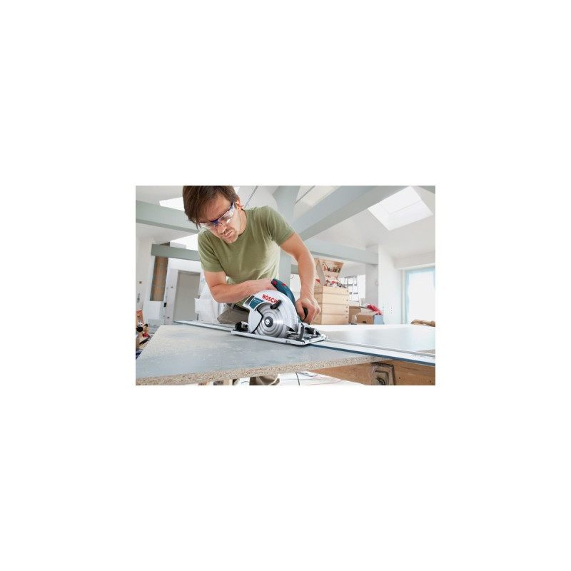 Bosch Handkreissäge GKS 65 GCE Professional(blau, 1.800 Watt, L-BOXX, Führungsschiene FSN 1400)