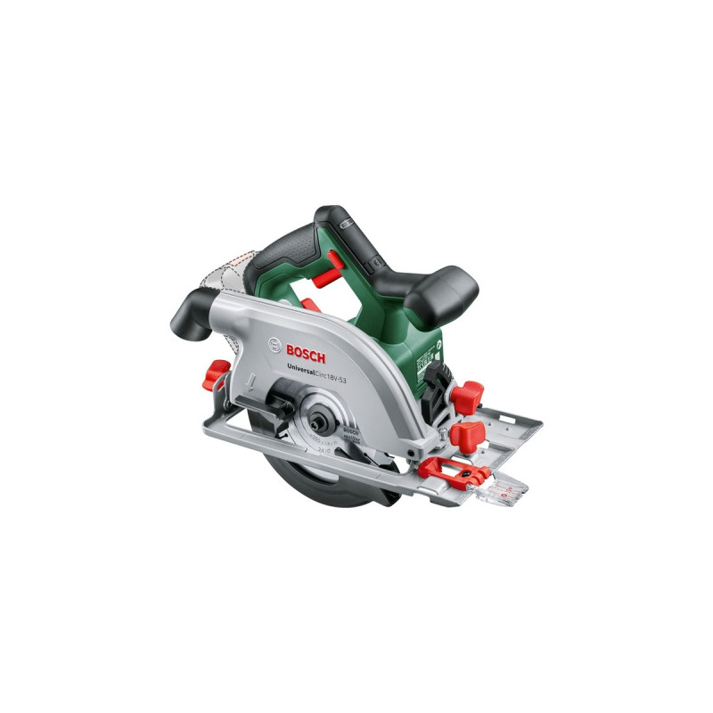 Bosch Handkreissäge UniversalCirc 18V-53 solo, 18Volt(grün/schwarz, ohne Akku und Ladegerät, POWER FOR ALL ALLIANCE)