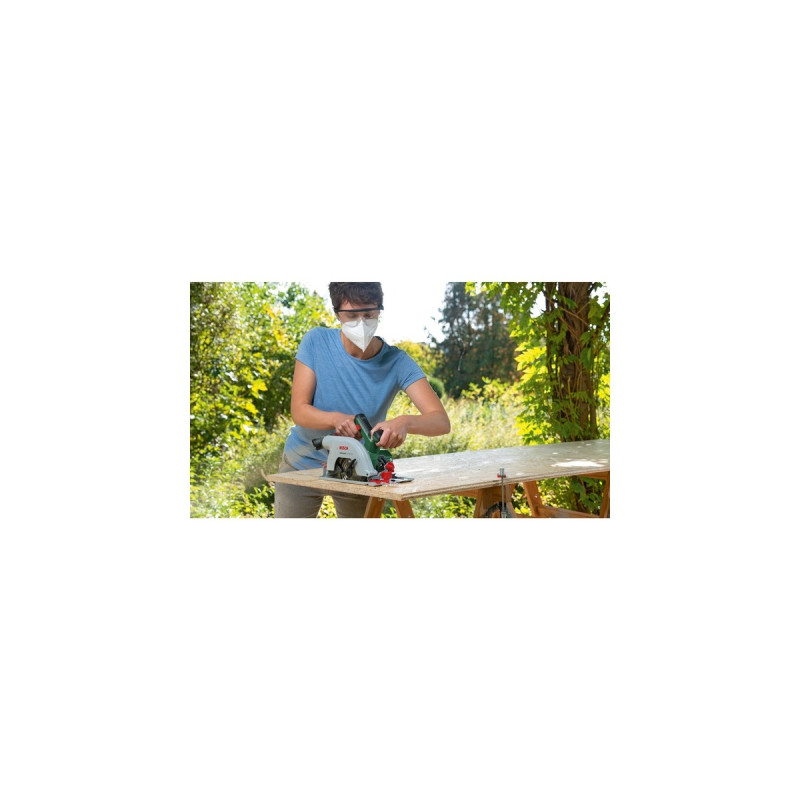 Bosch Handkreissäge UniversalCirc 18V-53 solo, 18Volt(grün/schwarz, ohne Akku und Ladegerät, POWER FOR ALL ALLIANCE)