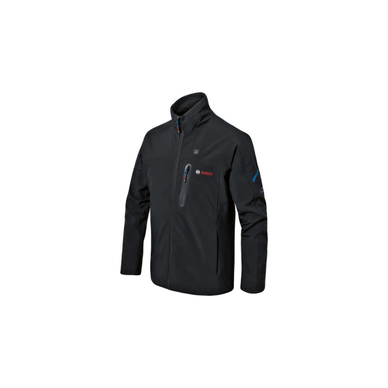 Bosch Heat+Jacket GHJ 12+18V Kit Größe 2XL, Arbeitskleidung(schwarz, inkl. Ladeadapter GAA 12V-21, 1x 12-Volt-Akku)