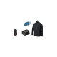 Bosch Heat+Jacket GHJ 12+18V Kit Größe 3XL, Arbeitskleidung(schwarz, inkl. Ladeadapter GAA 12V-21, 1x 12-Volt-Akku)