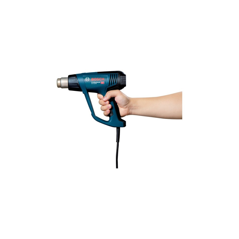 Bosch Heißluftgebläse GHG 23-66 Kit Professional + 2-teilges Zubehör(blau/schwarz, 2.300 Watt)