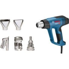 Bosch Heißluftgebläse GHG 23-66 Kit Professional + 5-teilges Zubehör(blau/schwarz, 2.300 Watt)