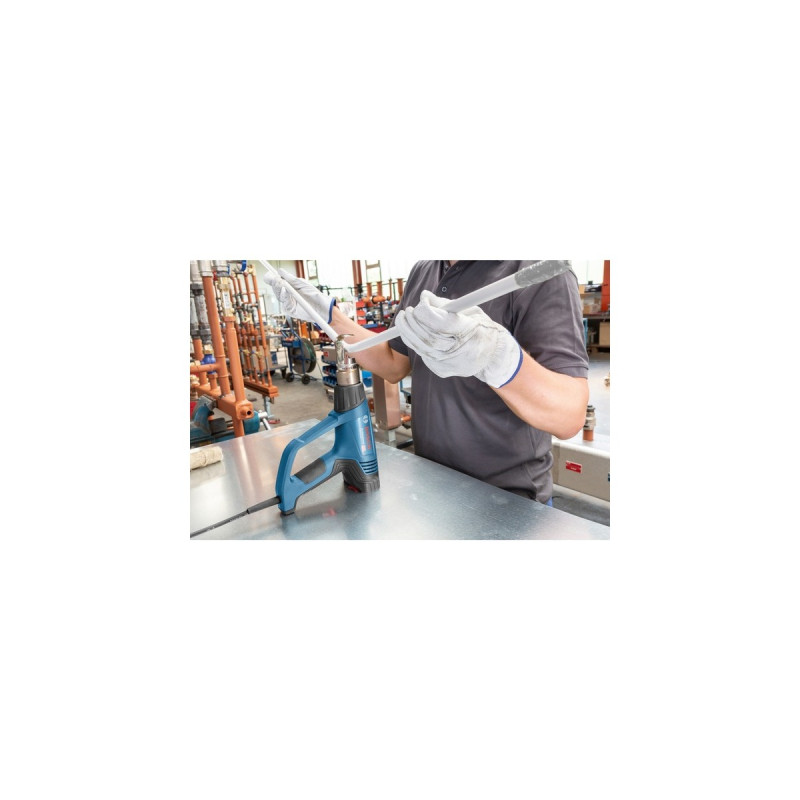 Bosch Heißluftgebläse GHG 23-66 Kit Professional + 5-teilges Zubehör(blau/schwarz, 2.300 Watt)