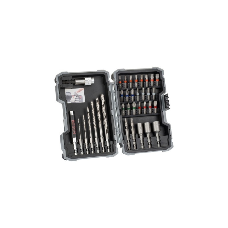 Bosch Holzbohrer-und Bit-Set Extra Hard, 35-teilig, Bohrer- & Bit-Satz