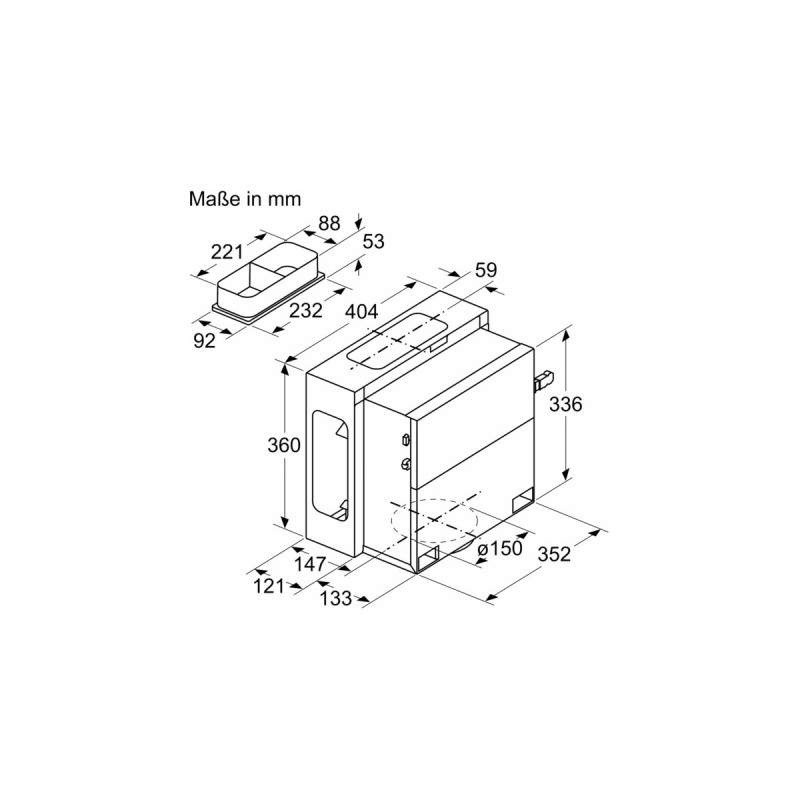 Bosch Installationszubehör DSZ1WW1M1, Befestigung/Montage
