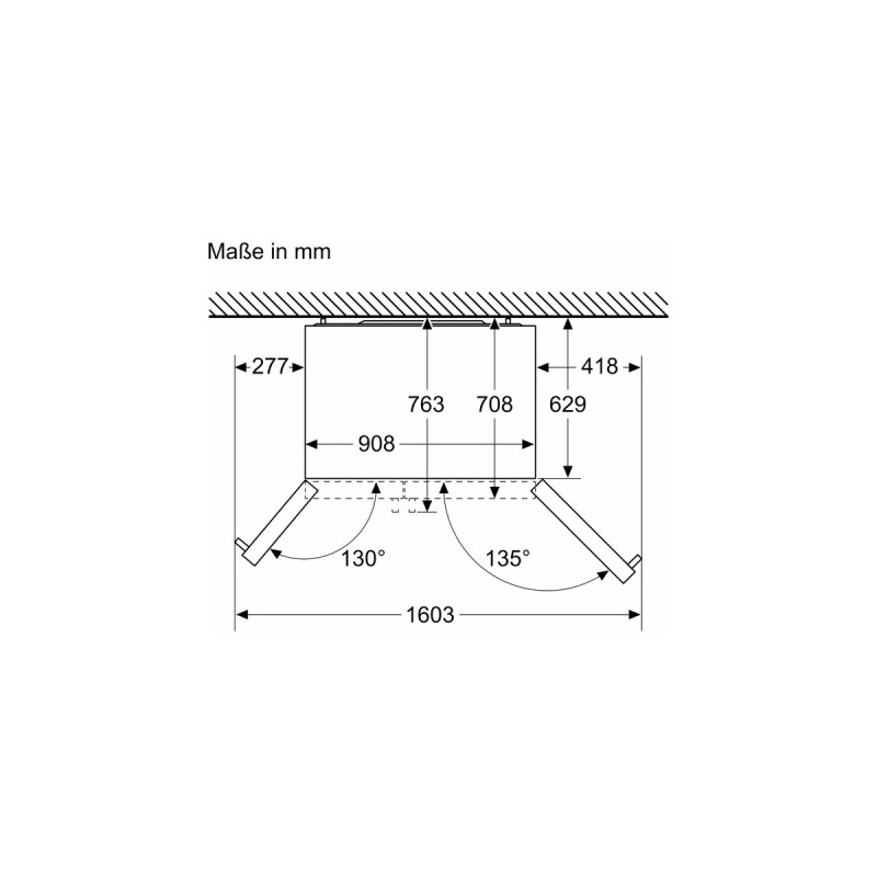 Bosch KAI93VBFP Serie 6, Side-by-Side(schwarz/grau)