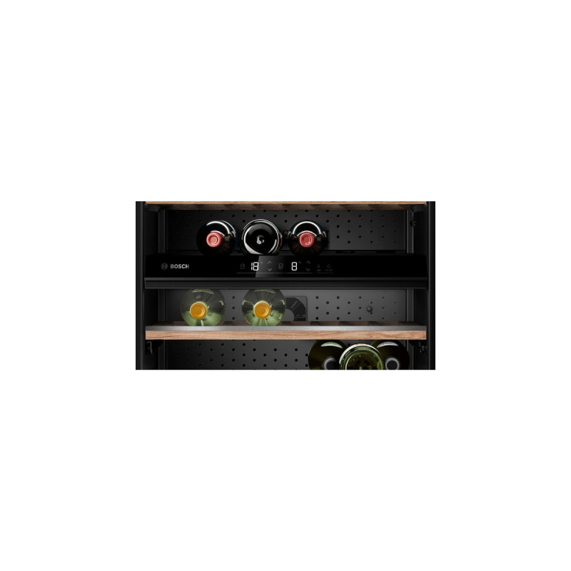 Bosch KWK16ABGB Serie 6, Weinkühlschrank(schwarz, 2 Temperaturzonen)